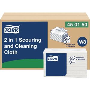 W8 Rengjøringsklut fra TORK - 2-i-1 Absorber & Skurpapir W8 Rengjøringsklut fra TORK - 2-i-1 Absorber & Skurpapir