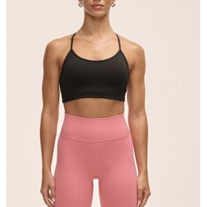 Casall Sleek Strappy Sports W sort Medium Support BH Casall Sleek Strappy Sports W sort Medium Support BH