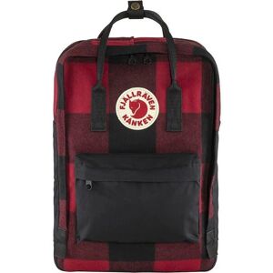 Rucsac Fjällräven Kånken Re-Wool - Laptop 15'', 18L, Negru/Roșu Rucsac Fjällräven Kånken Re-Wool - Laptop 15'', 18L, Negru/Roșu