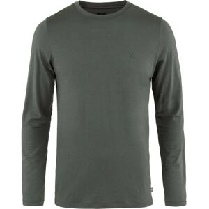 Fjällräven Abisko Wool Long-Sleeve - Man - Grå - Långärmad tröja Fjällräven Abisko Wool Long-Sleeve - Man - Grå - Långärmad tröja