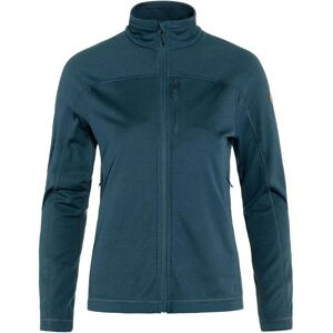 Fjällräven Women's Abisko Lite Fleece Jacket Indigo Blue XL - Utendørs fleecejakke dame - Lett og varm utendørs fleece Fjällräven Women's Abisko Lite Fleece Jacket Indigo Blue XL - Utendørs fleecejakke dame - Lett og varm utendørs fleece