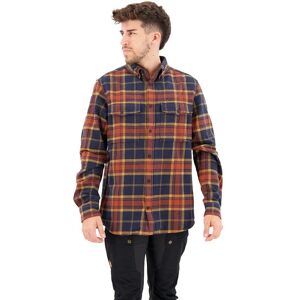Fjällräven ÖVIK Twill Hemd Herren S - Outdoor Hemd - braun/blau Fjällräven ÖVIK Twill Hemd Herren S - Outdoor Hemd - braun/blau