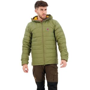 Fjällräven Expedition Pack Down Hoodie - Men's Green / Mustard Yellow XL Fjällräven Expedition Pack Down Hoodie - Men's Green / Mustard Yellow XL