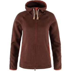 Fjällräven Kvinde Övik Fleece Hoodie - Fleecejakke - rødbrun Fjällräven Kvinde Övik Fleece Hoodie - Fleecejakke - rødbrun