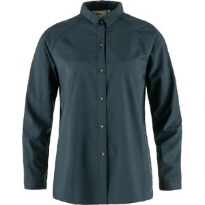 Fjällräven Abisko Hike Shirt W Navy XS - Utendørs Bluse Fjällräven Abisko Hike Shirt W Navy XS - Utendørs Bluse