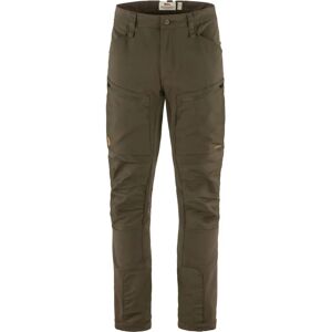 Fjällräven KEB AGILE WINTER TROUSERS M - Trekking Pants - Olive-Dark Green/Brown Fjällräven KEB AGILE WINTER TROUSERS M - Trekking Pants - Olive-Dark Green/Brown