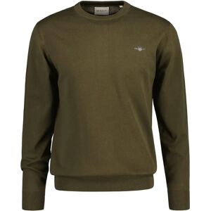 GANT Classic Sweater (8030561) - rund hals genser laget av bomull (8030561-301) grønn GANT Classic Sweater (8030561) - rund hals genser laget av bomull (8030561-301) grønn