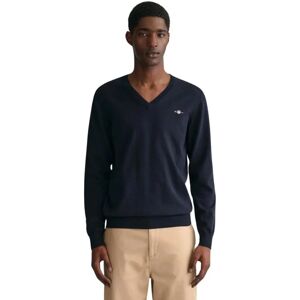 GANT Classic Cotton V-Neck (8030562) - Evening Blue M GANT Classic Cotton V-Neck (8030562) - Evening Blue M