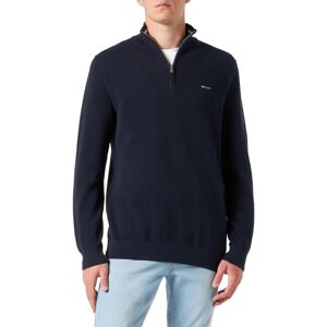 GANT Half zip jumper (8040523) - Troyer made of cotton piqué (8040523-433) blue GANT Half zip jumper (8040523) - Troyer made of cotton piqué (8040523-433) blue