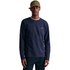 GANT Shield långärmad T-shirt (2004049) kvällsblå GANT Shield långärmad T-shirt (2004049) kvällsblå