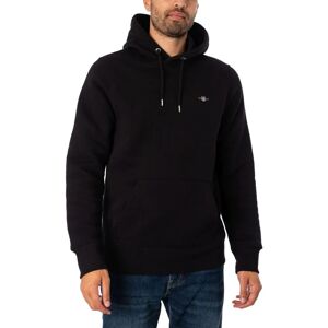 GANT Shield Hoodie (2007058) - svart GANT Shield Hoodie (2007058) - svart