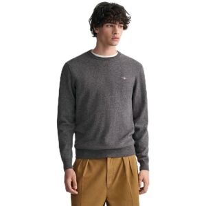GANT Superfine Lambswool Crew Neck Sweater (87211) - (87211-90) gray GANT Superfine Lambswool Crew Neck Sweater (87211) - (87211-90) gray
