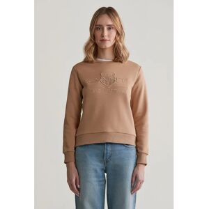 GANT - REG TONAL SHIELD C-NECK SWEAT - Hnědá - XS - Sweatshirt GANT - REG TONAL SHIELD C-NECK SWEAT - Hnědá - XS - Sweatshirt