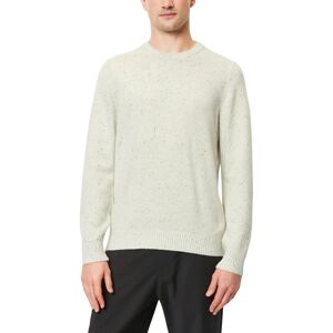 Sweter męski biały Marc O'Polo - Casual, Mieszanka wełny, Rozmiar XXL Sweter męski biały Marc O'Polo - Casual, Mieszanka wełny, Rozmiar XXL