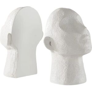 Jotex Stargazing Bookend Set - Faces Design - White Jotex Stargazing Bookend Set - Faces Design - White