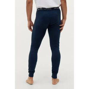 Ellos Adam Lange Underwear - Blå - Ribbede Mansjetter Ellos Adam Lange Underwear - Blå - Ribbede Mansjetter