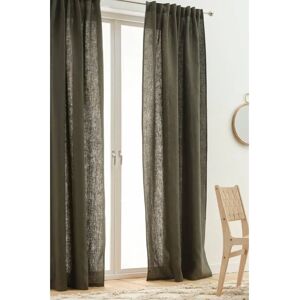 HEDDIE Mørk Oliven Linnegardiner - Gardiner HEDDIE Mørk Oliven Linnegardiner - Gardiner