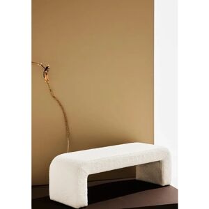 Pastill Odette Bouclé Benk - U-form, 120x41 cm - Hvit Pastill Odette Bouclé Benk - U-form, 120x41 cm - Hvit