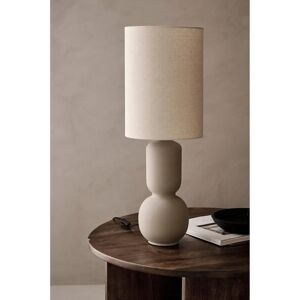 Ellos Nora Beige Bordslampe - Keramisk base med let struktur Ellos Nora Beige Bordslampe - Keramisk base med let struktur