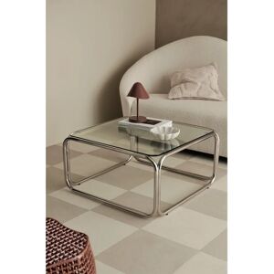 Ellos Manita 80x80cm Krom Glassbord - Sofabord Ellos Manita 80x80cm Krom Glassbord - Sofabord