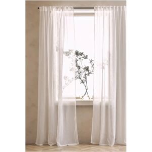 Ellos - Genanvendt Polyester Gardiner, 2 stk - Hvid - Bæredygtig Vinduesdekoration Ellos - Genanvendt Polyester Gardiner, 2 stk - Hvid - Bæredygtig Vinduesdekoration