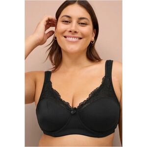 Ellos Plus kolleksjon - Cecilia minimizer lace BH - Svart 90D Ellos Plus kolleksjon - Cecilia minimizer lace BH - Svart 90D