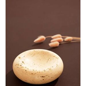 Homeroom Beige travertin dekorativ skål - 15cm Homeroom Beige travertin dekorativ skål - 15cm