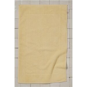 Bomullsbadmatte - 50x80 - Gul - Badtilbehør Bomullsbadmatte - 50x80 - Gul - Badtilbehør