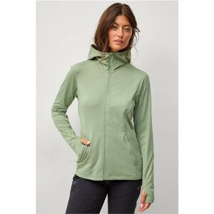 Áhkká Power Fleece FZ Hoodie - Grønn - Hettegenser Áhkká Power Fleece FZ Hoodie - Grønn - Hettegenser