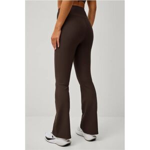 Ellos STUDIO Treningstights Flare Structure Tights - Brun Ellos STUDIO Treningstights Flare Structure Tights - Brun