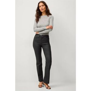 Ellos Collection - Utsvängde jeans med coatad yta - Svart 34 - Jeans Ellos Collection - Utsvängde jeans med coatad yta - Svart 34 - Jeans