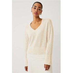 Ellos Collection - Dyp V-hals T-skjorte - Beige Ellos Collection - Dyp V-hals T-skjorte - Beige