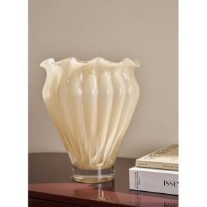 Ellos Home - Noor Vas - Beige - 28,5cm - Håndlaget glassvase Ellos Home - Noor Vas - Beige - 28,5cm - Håndlaget glassvase