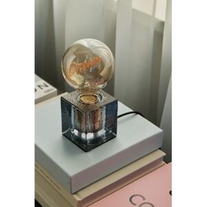 Ellos Home - Lampe - Glasfod med struktureret mønster - Grå Ellos Home - Lampe - Glasfod med struktureret mønster - Grå