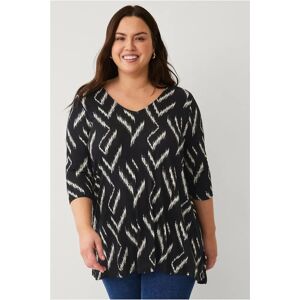 Ellos Plus kollektion - Tunika med 3/4 ærmer - Sort Ellos Plus kollektion - Tunika med 3/4 ærmer - Sort