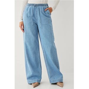 Ellos Collection - Blå jeans med snöre - Kvinnor Ellos Collection - Blå jeans med snöre - Kvinnor