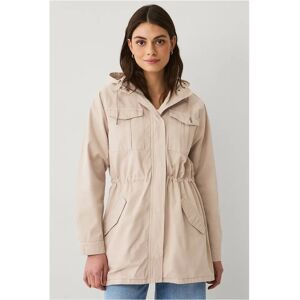 Ellos Collection - Lang beige bomuldspark - Kvinder Ellos Collection - Lang beige bomuldspark - Kvinder