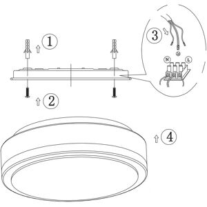 Markslojd Valkoinen 28cm LED Katto Valaisin - Kattovalo Markslojd Valkoinen 28cm LED Katto Valaisin - Kattovalo
