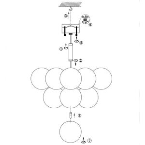 Markslojd Merlot 13 Semi-flush taklampa Markslojd Merlot 13 Semi-flush taklampa