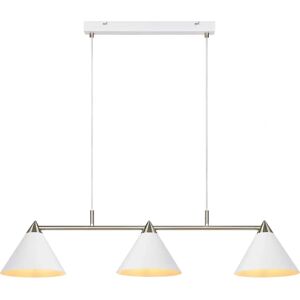 Markslojd Klint Taklampe - Justerbar, 3 Skærme, Krom & Hvid Markslojd Klint Taklampe - Justerbar, 3 Skærme, Krom & Hvid