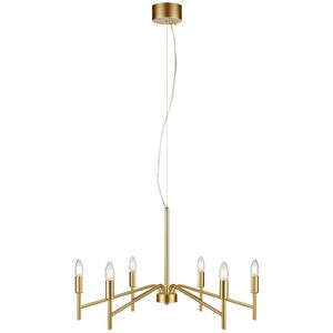 Markslojd Monarch 6-lys metallkronelys - Loftmontering Markslojd Monarch 6-lys metallkronelys - Loftmontering