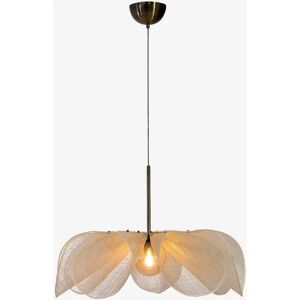 Markslojd Styrka Pendellampe - 75cm - Beige/Antik Messing Markslojd Styrka Pendellampe - 75cm - Beige/Antik Messing