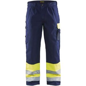 Blaklader 1584 høy-sikt arbeidsbukse - herre - Gul/nattblå - Arbeidsbukse Blaklader 1584 høy-sikt arbeidsbukse - herre - Gul/nattblå - Arbeidsbukse