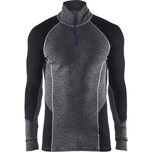 Blaklader 4899 Baselayer Top Zip-Neck - Mens - Mid grey/black - Baselayer Top Blaklader 4899 Baselayer Top Zip-Neck - Mens - Mid grey/black - Baselayer Top