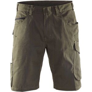 Blaklader 1499 Pantalones cortos de trabajo verde oliva oscuro/negrо Blaklader 1499 Pantalones cortos de trabajo verde oliva oscuro/negrо