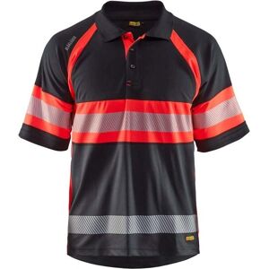 Blaklader 3338 Maglietta Poloshirt ad Alta Visibilità - Nero/Rosso - Maglietta Blaklader 3338 Maglietta Poloshirt ad Alta Visibilità - Nero/Rosso - Maglietta