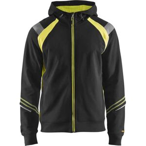 Blaklader 3433 hoodie full zip - mens - Black/yellow - Hooded sweatshirt Blaklader 3433 hoodie full zip - mens - Black/yellow - Hooded sweatshirt