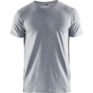 Blaklader 3360 V Neck T-Shirt - Slim fit - Grey melange - T-shirt Blaklader 3360 V Neck T-Shirt - Slim fit - Grey melange - T-shirt