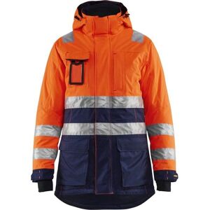 Blaklader 4472 Hi-vis parkasjakke - kvinner - Oransje / marineblå - Vinterklær Blaklader 4472 Hi-vis parkasjakke - kvinner - Oransje / marineblå - Vinterklær