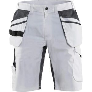 Blaklader 1099 Pantalones cortos para pintor con elastano - Blanco/Gris oscuro - Pantalones cortos Blaklader 1099 Pantalones cortos para pintor con elastano - Blanco/Gris oscuro - Pantalones cortos